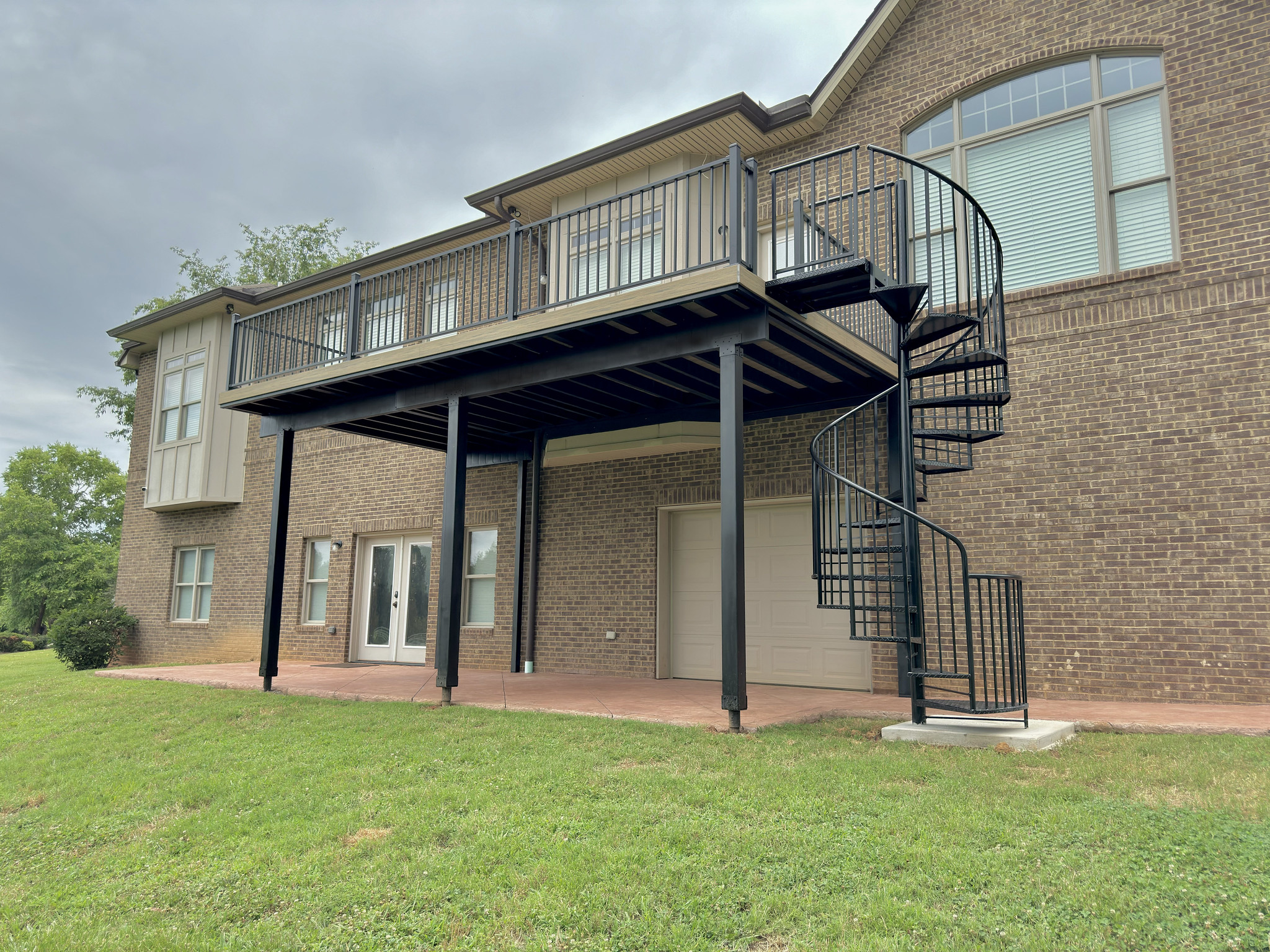 Covered deck with railing East Tennessee
